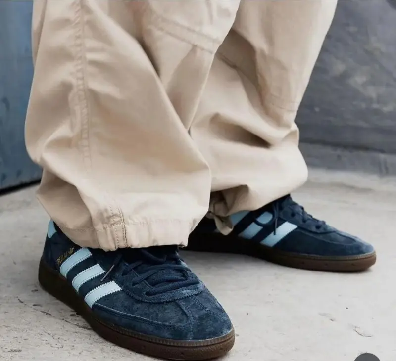 Adidas Handball Spezial Navy Gum Clear Sky Blue Shoes - Image 2