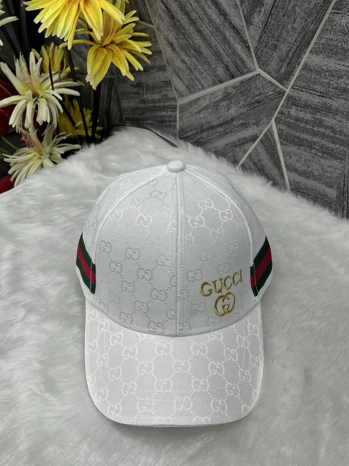 Gucci GG Harmosas White Premium Unisex Cap (With Box)