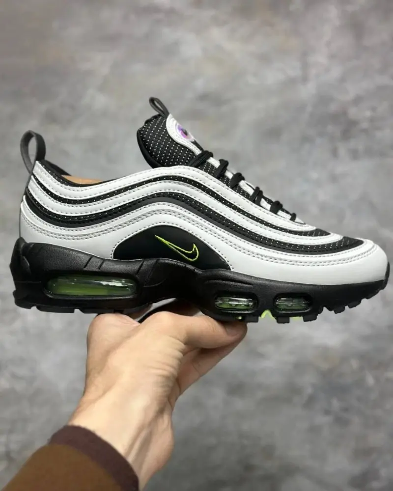 Division X Airmax 95 97 Oregon Ducks Gradient Black Silver fresh sale - Image 2