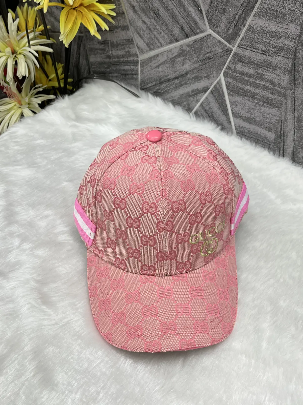 Gucci GG Harmosas Pink Premium Unisex Cap (With Box)
