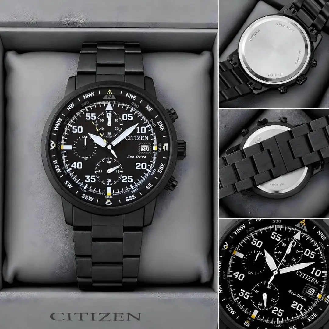 Citizen Mens Eco-Drive Aviator Chronograph - Image 3