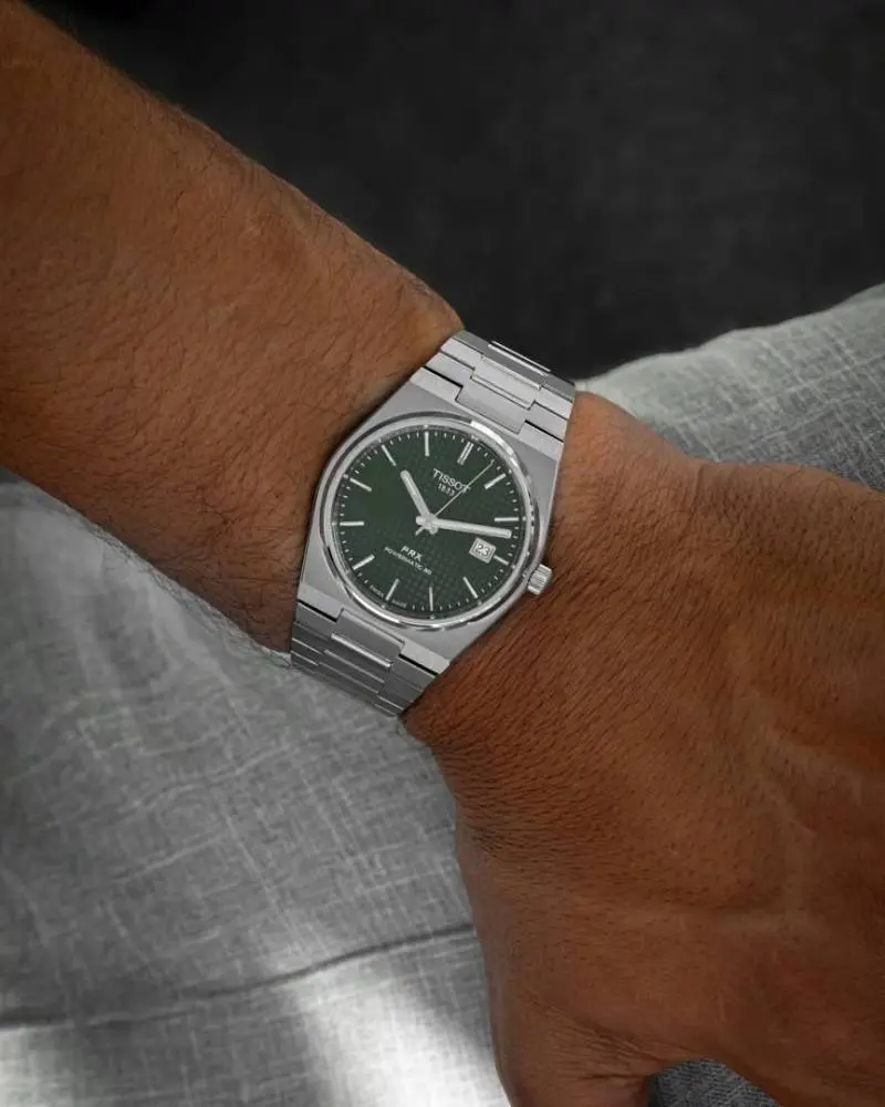 Tissot 1853 Prx Automatic Top Quality Silver-Green - Image 5