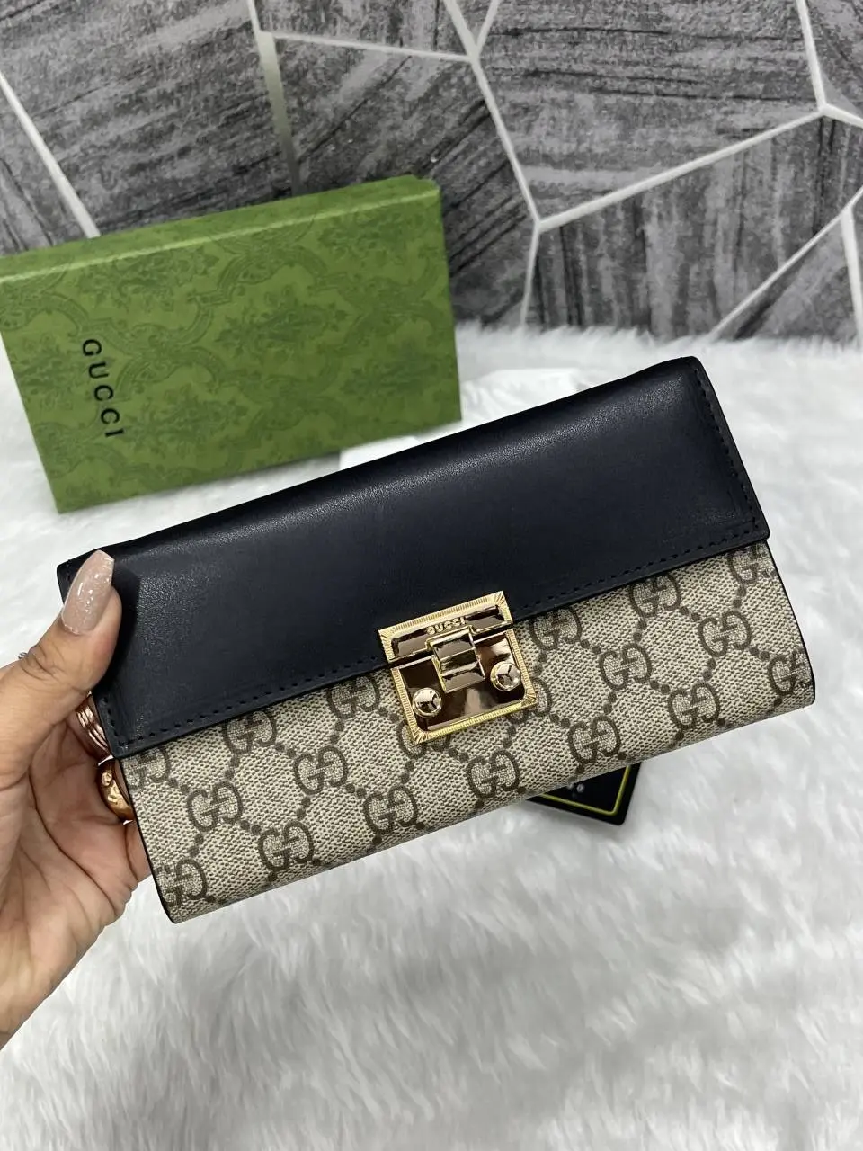 Gucci GG Padlock Chain On Wallet Premium Coded With OriginalPacking - Image 7