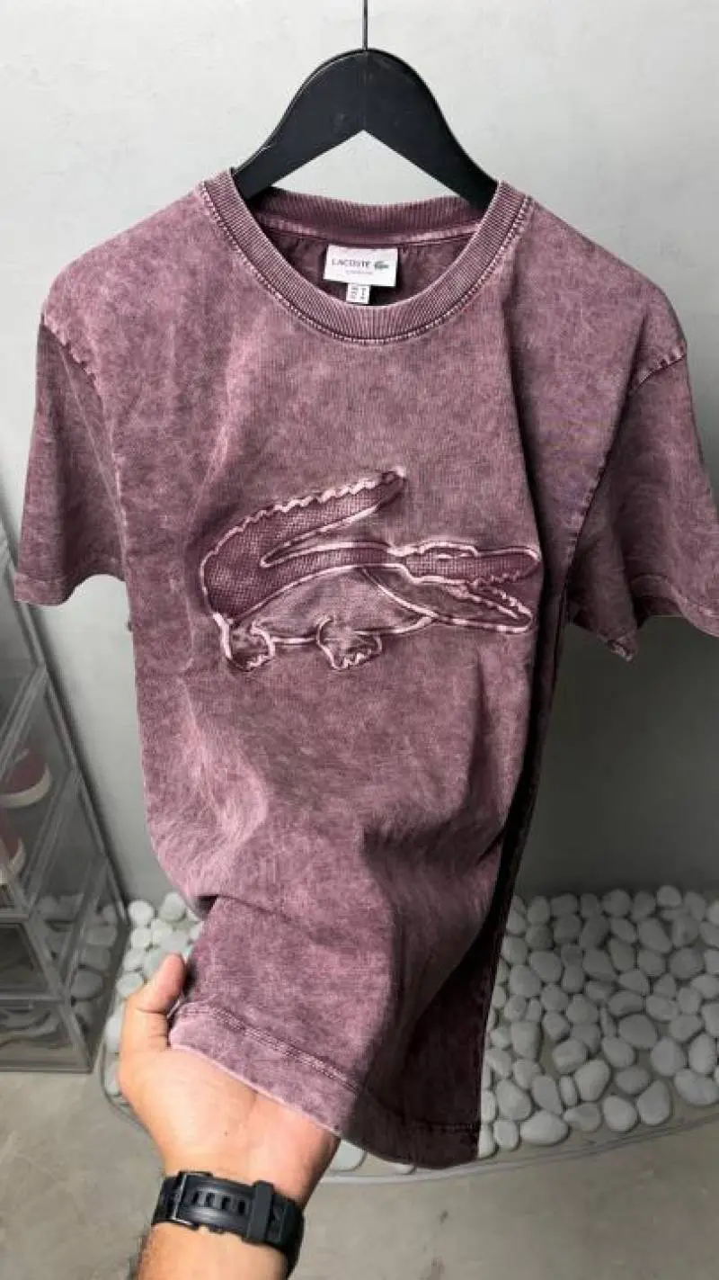 Lacoste Premium Acid Wash Premium T-Shirt 2475 - Image 2
