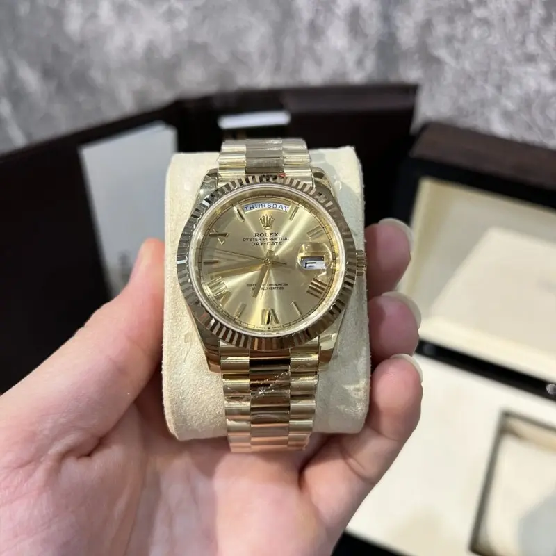 Rolex Oyster perpetual Day Date Yellow-Gold Ref-218238 Z-R Quality - Image 5