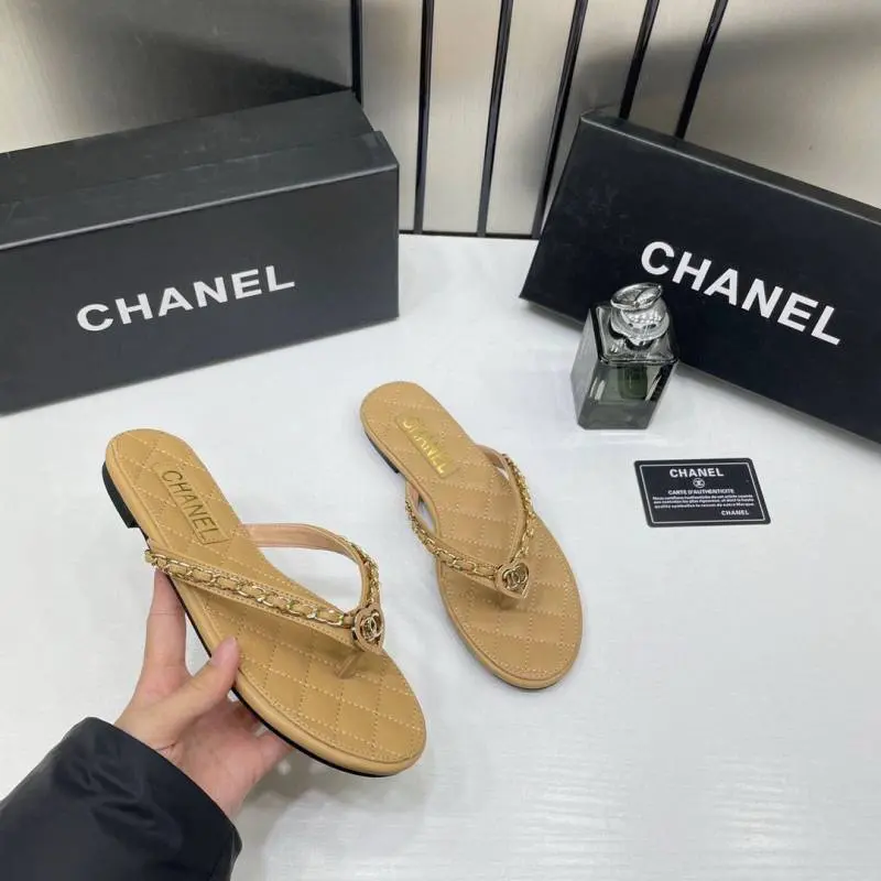 Chanel Onsale Thong Flats With OriginalBox