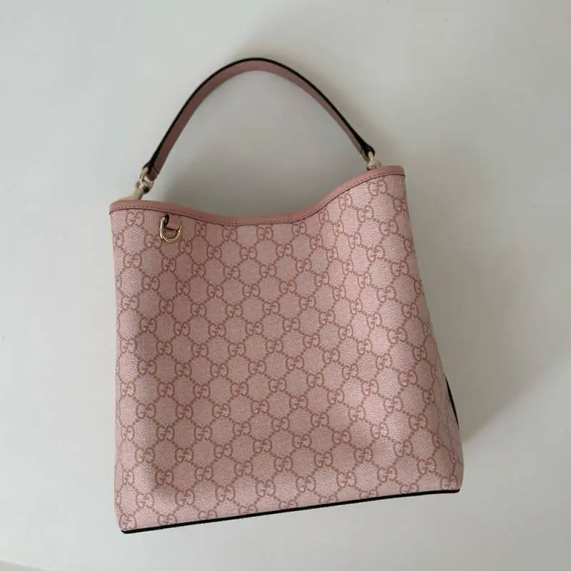 Gucci GG Emblem CB Pink Medium Bucket With Original DustCover & CarryBag - Image 4