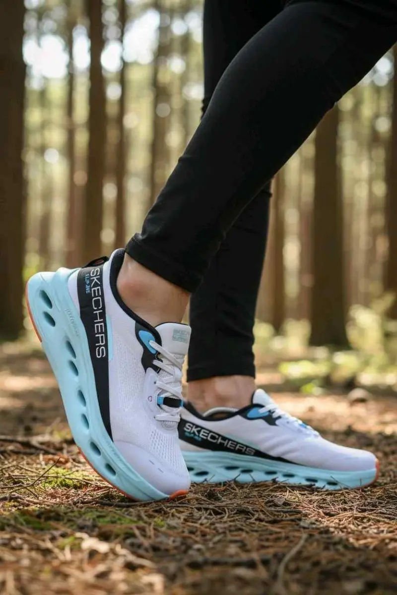 Skecherrss MAX Cushioning Glide-Step - A Slip-ins in WhiteMulti - Image 7