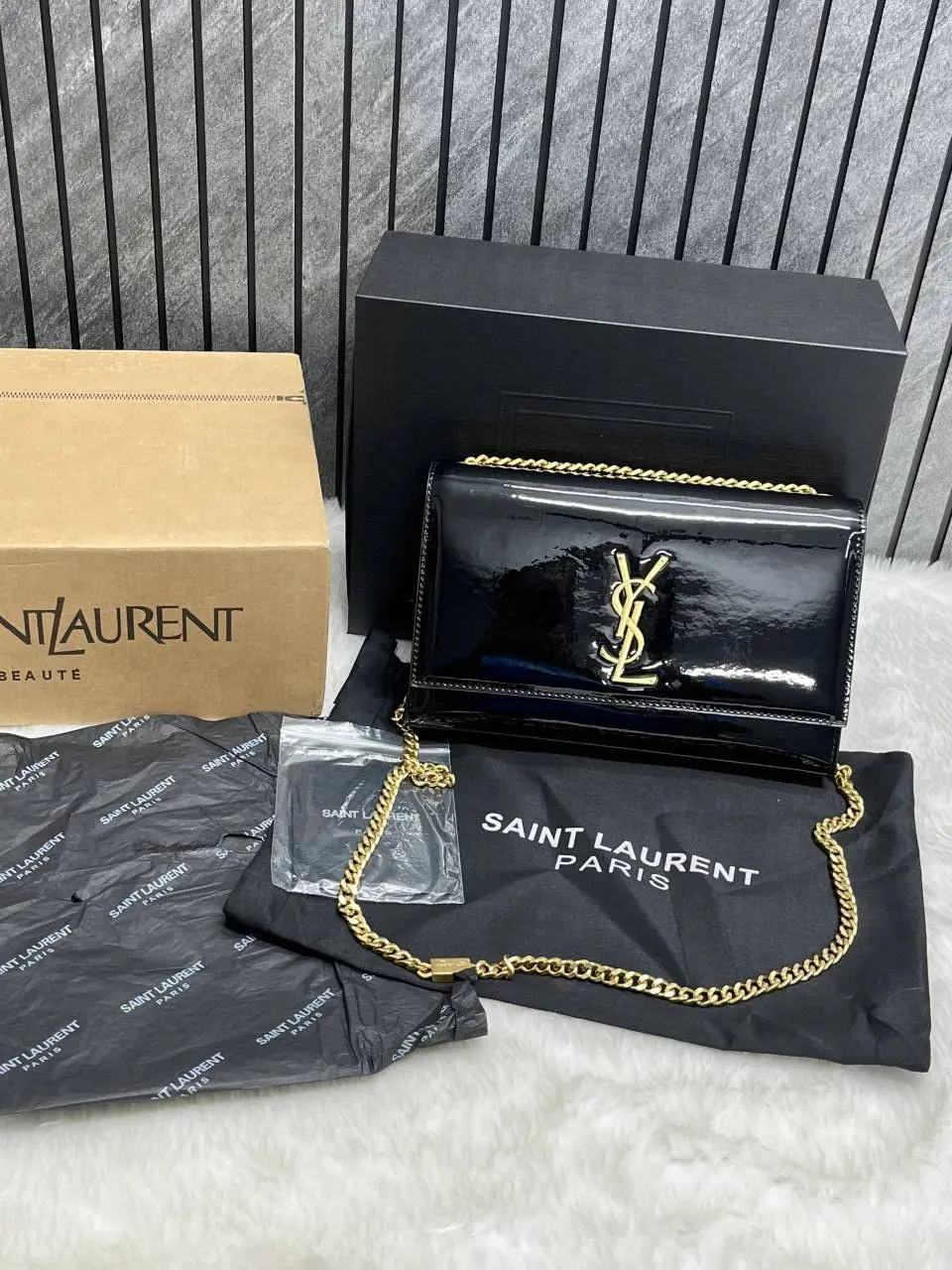 Ysl Kate Patent Shoulder Bag With OriginAuldoubleBox Highend - Image 5