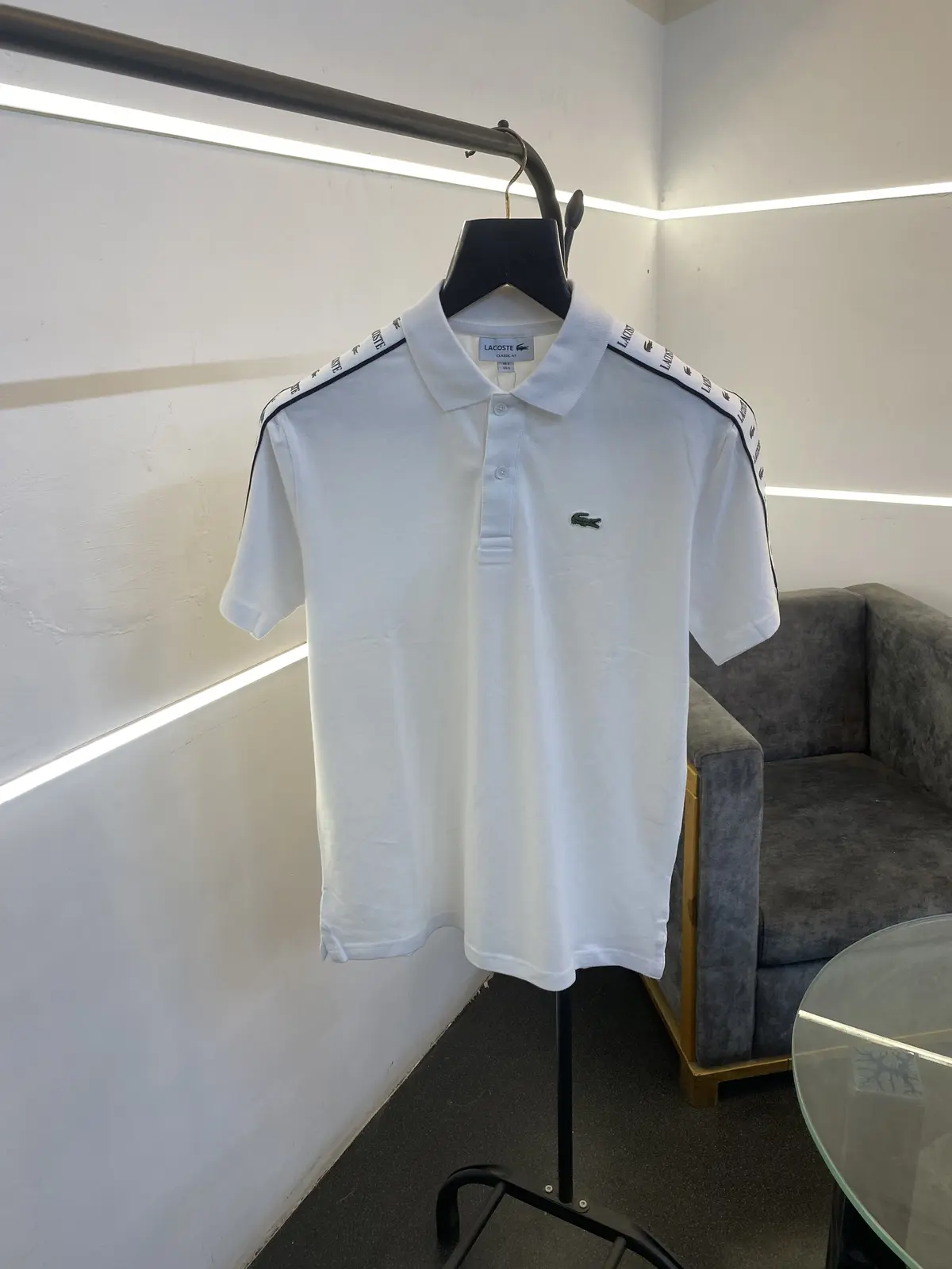 Lacoste Imported quality polo tshirt white