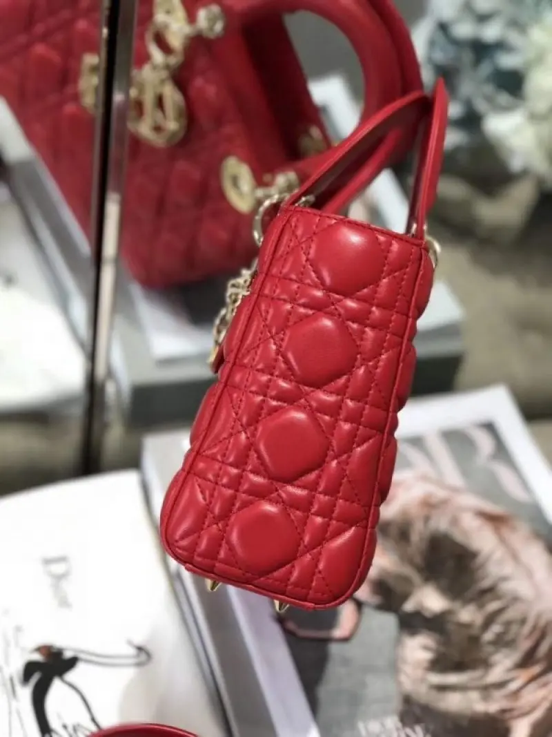 Dior Lady My ABC Gold With OG Box & Dust Bag (Red-736) - Image 4