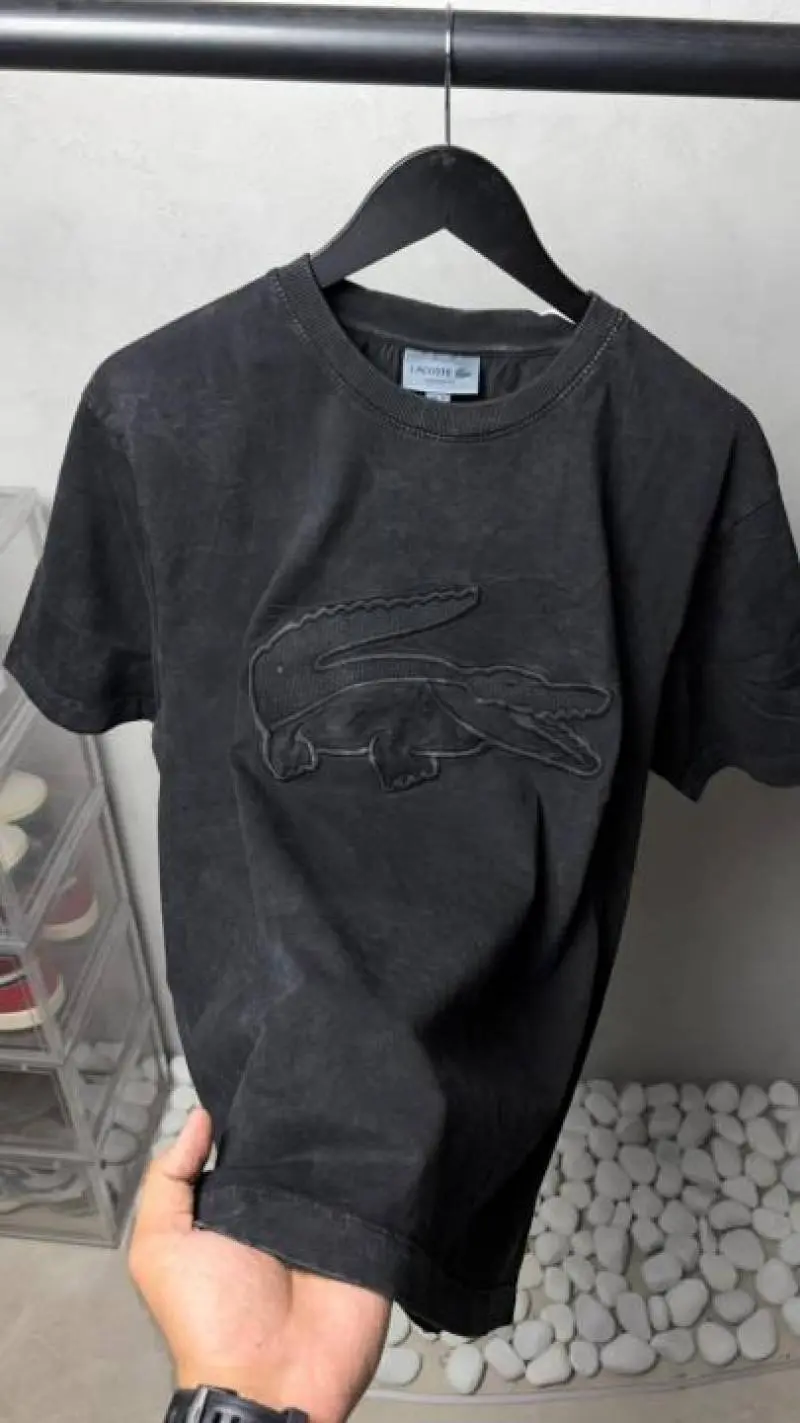 Lacoste Premium Acid Wash Premium T-Shirt 2478 - Image 2