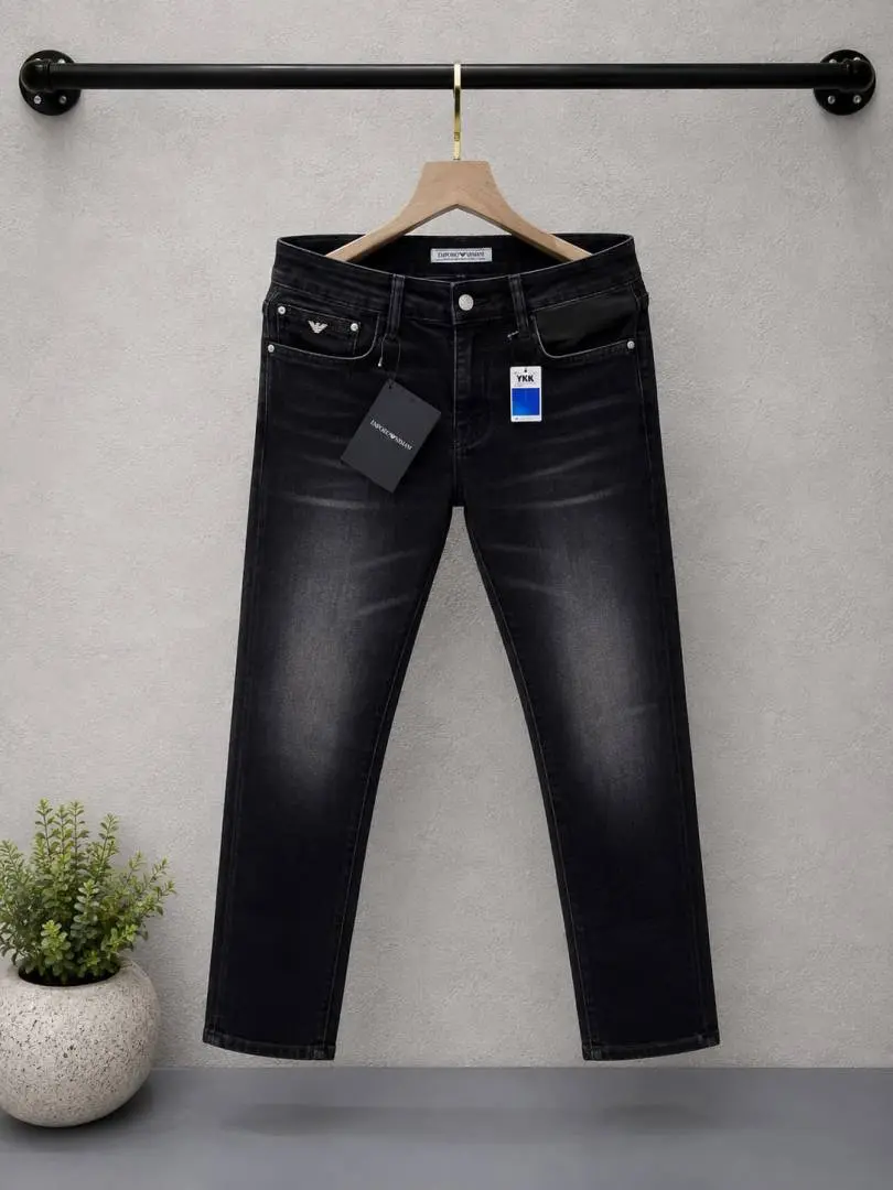 Prada Black Imported Lycra Slim Fit Ankle Lenght Denim with Metal Logo 3062