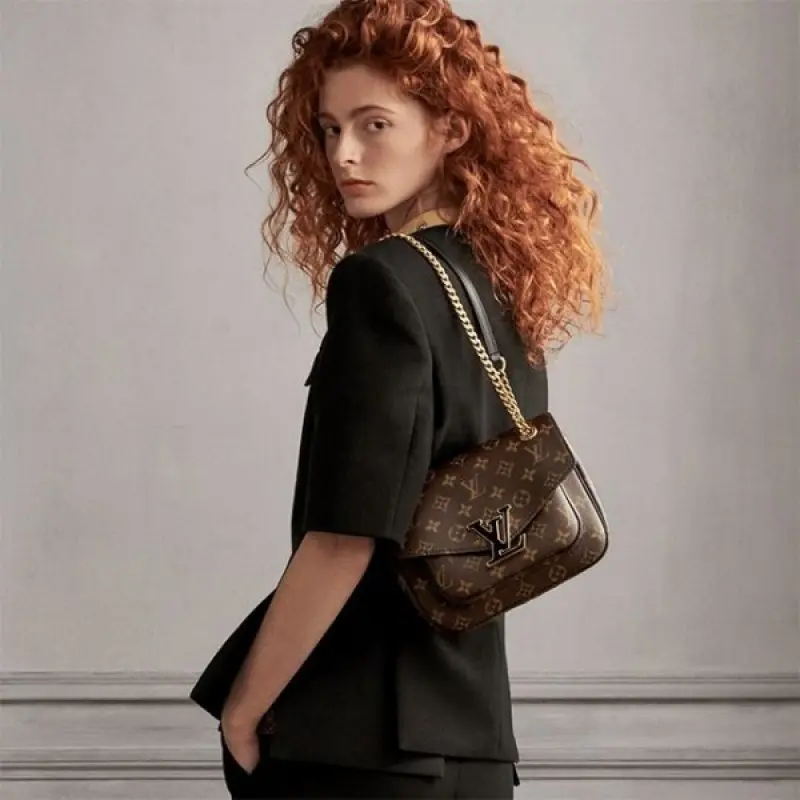 Louis Vuitton LV PASSY Monogram High Premium Quality Shoulder Bag With OG Box & Dust Bag (Brown - 579) - Image 3