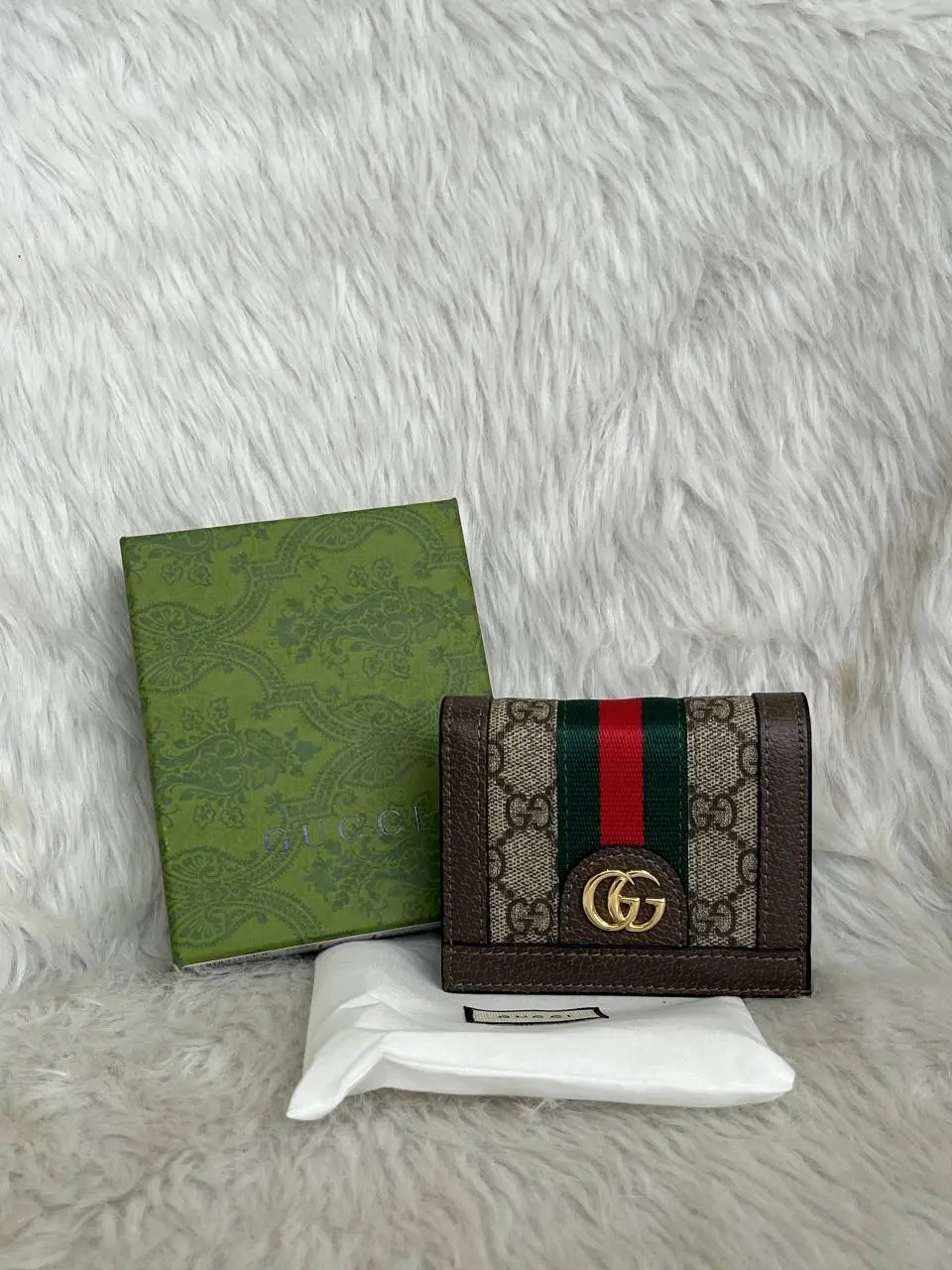 Gucci 02 Brown Mono Wallet With Original Box & DustCover Premium Quality - Image 4