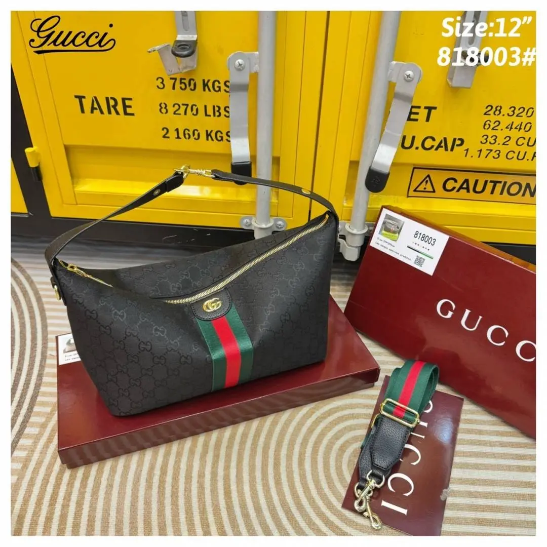 Gucci GG Ophidia Supreme Premium Shoulder Bag With OG Box & Dust Bag (Black-1175) - Image 3