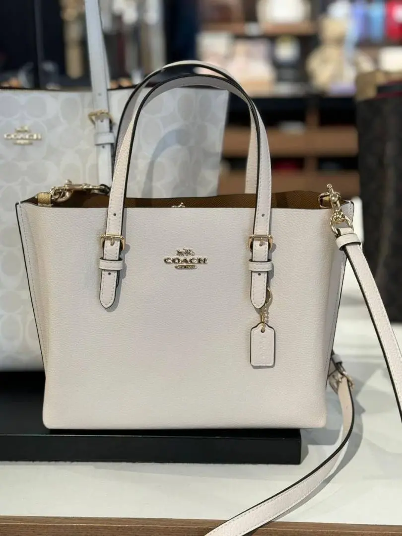 Coach Mollie 25 White Medium Tote With OriginalBox - Image 3