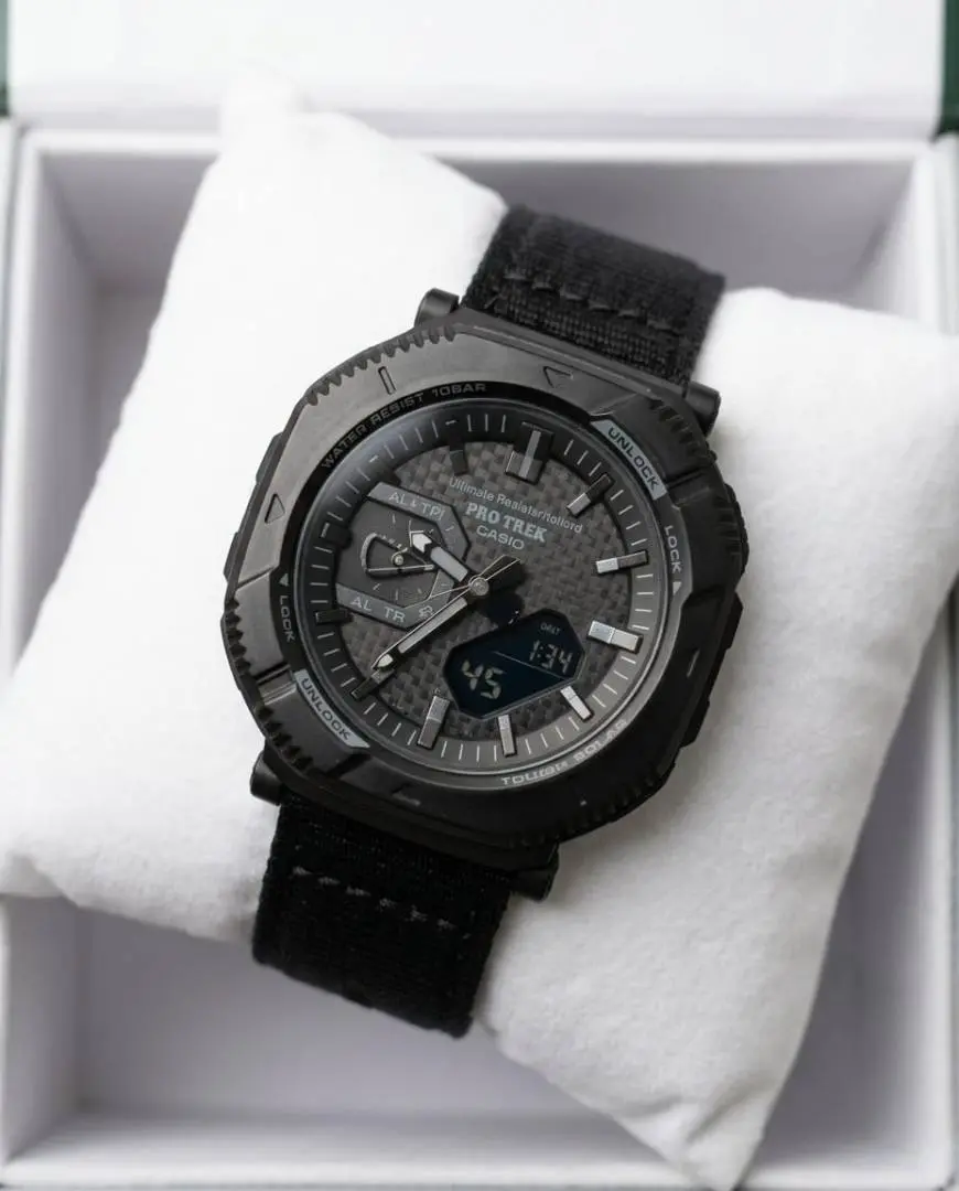 Casio Pro Trek PRJ-B001WM-1full black - Image 3