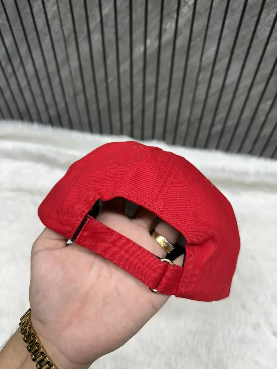 Tommy Hilfigar White Red Premium Unisex Cap - Image 3