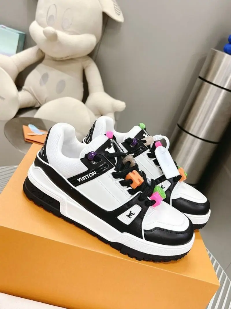 Louis Vuitton maxi trainer black white--SALE - Image 7
