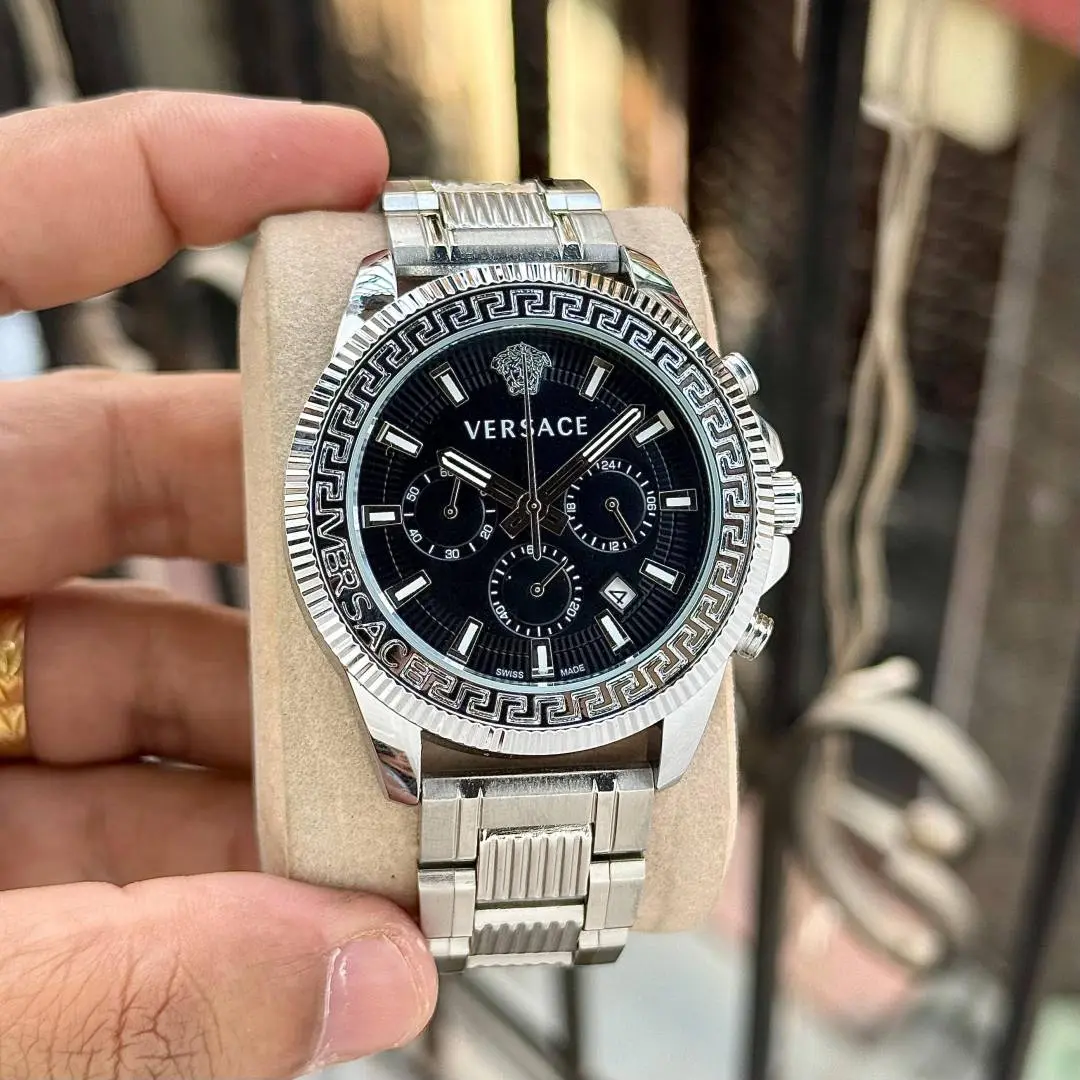 Versace Greca Action Chronograph silver Black - Image 2