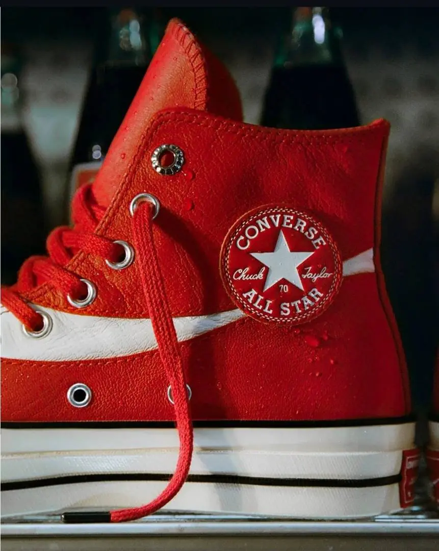 Converse CHUCK 70 COCA COLA RACING RED LEATHER - Image 5