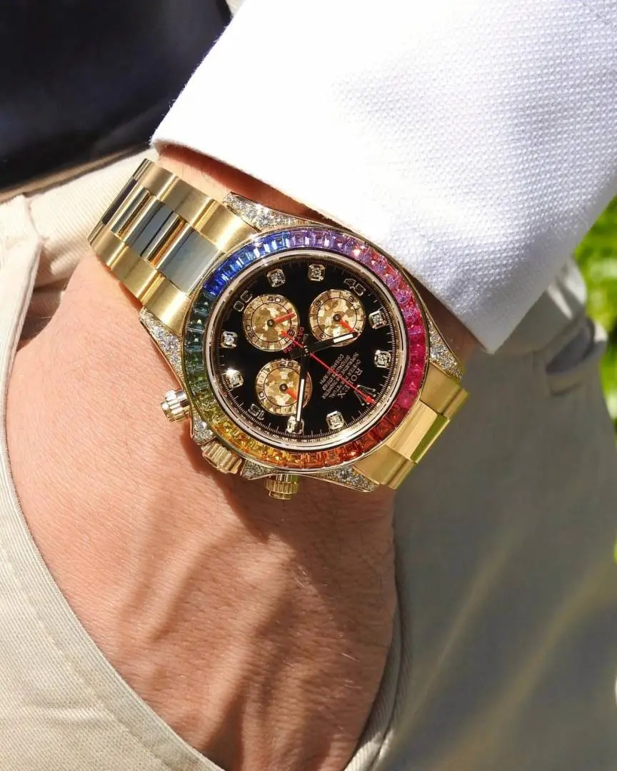Rolex Oyster Perpetual Rainbow Gold - Image 2