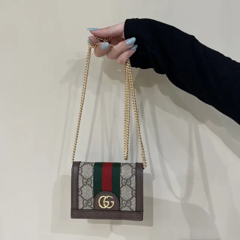 Gucci Ophidia GG Chain On Wallet With OriginalBox - Image 9