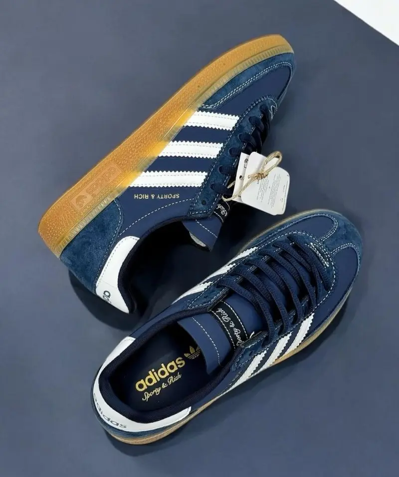 Adidas x Sporty Rich Handball Spezial suede Navy 1923 - Image 2