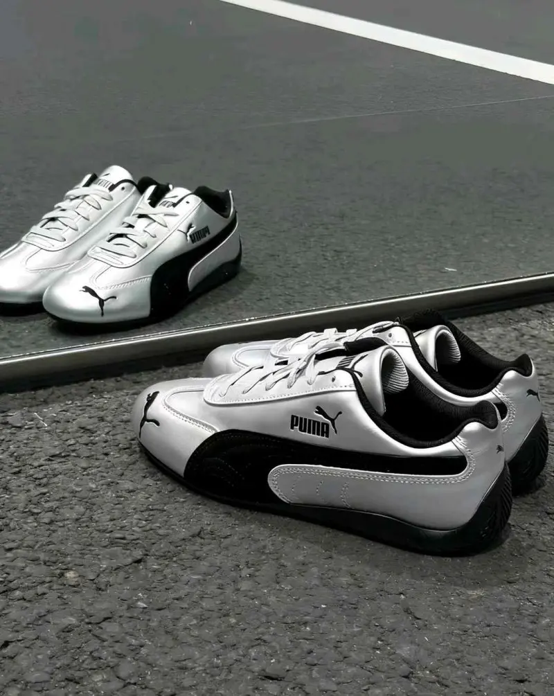 Puma Speedcat Metallic Silver Black 6066 - Image 7
