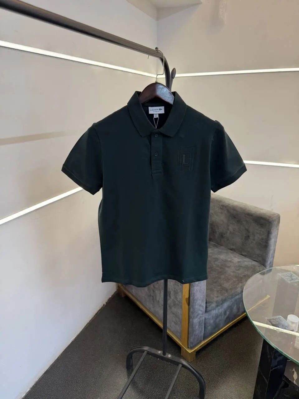 Lacoste imported polo tshirt bottle green