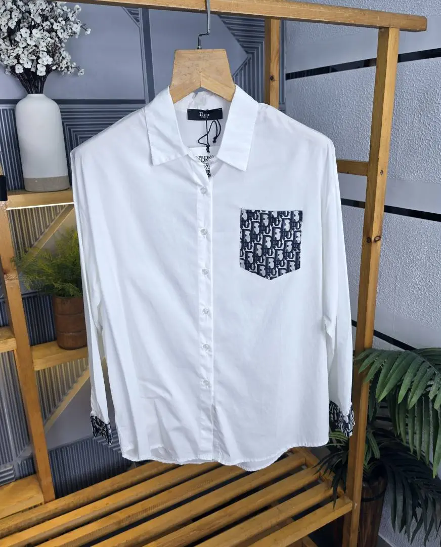 Dio Back Print Shirt White S110-W - Image 3