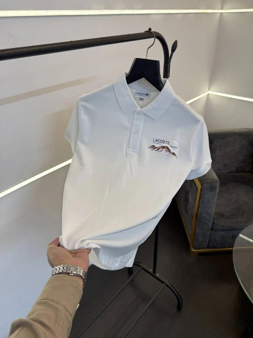 Lacoste imported polo tshirt white - Image 2