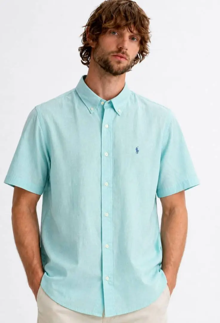 Ralph LAUREN P-OLO IMPORTED STORE ARTICLE SHIRT leelan fabric