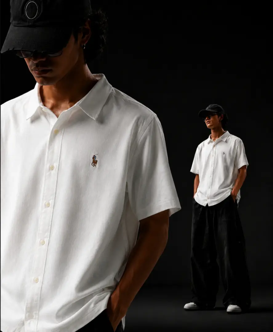 Ralph LAUREN P-OLO IMPORTED STORE ARTICLE SHIRT LINEN FABRIC