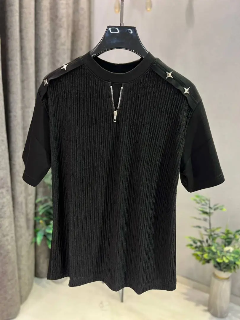 KOREAN IMPORTED HIGH DEMAND ARTICLE T-SHIRT BLACK