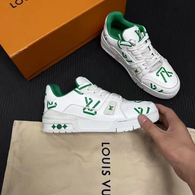 Louis Vuitton LV Trainer LV Green Print - Image 9