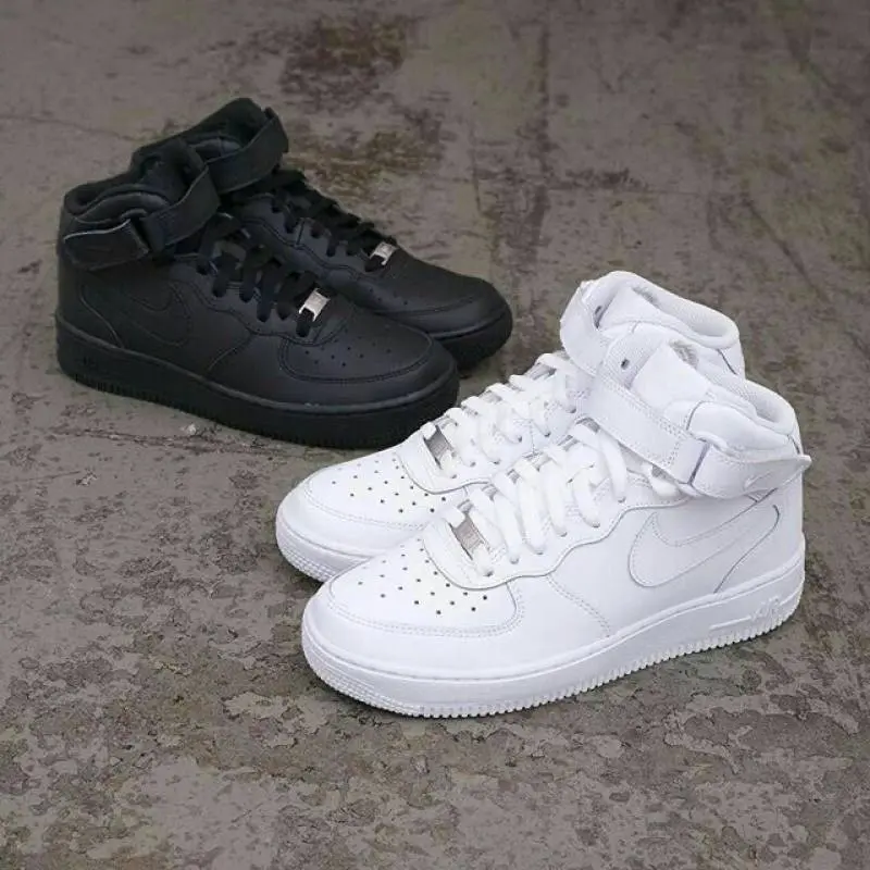 Nike Air Force 1 Mid Leather White - Image 4