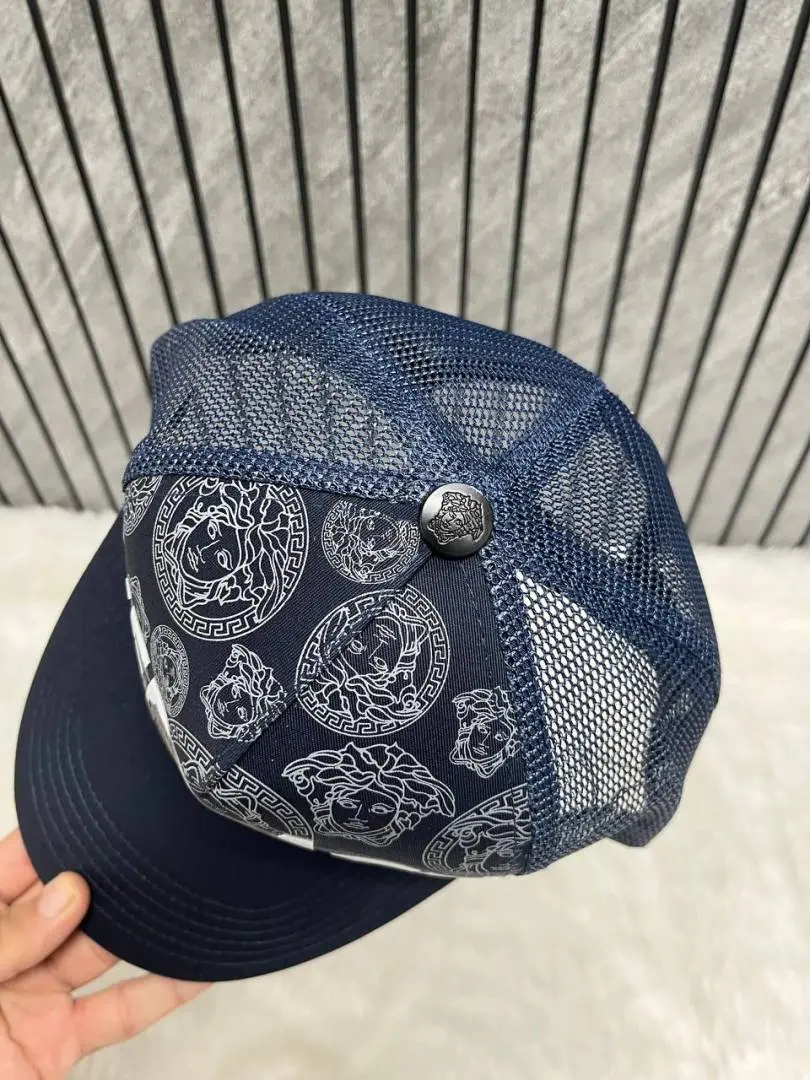 Versace Medusa Front Logo Premium Trucker Hat With Safety Box - Image 4