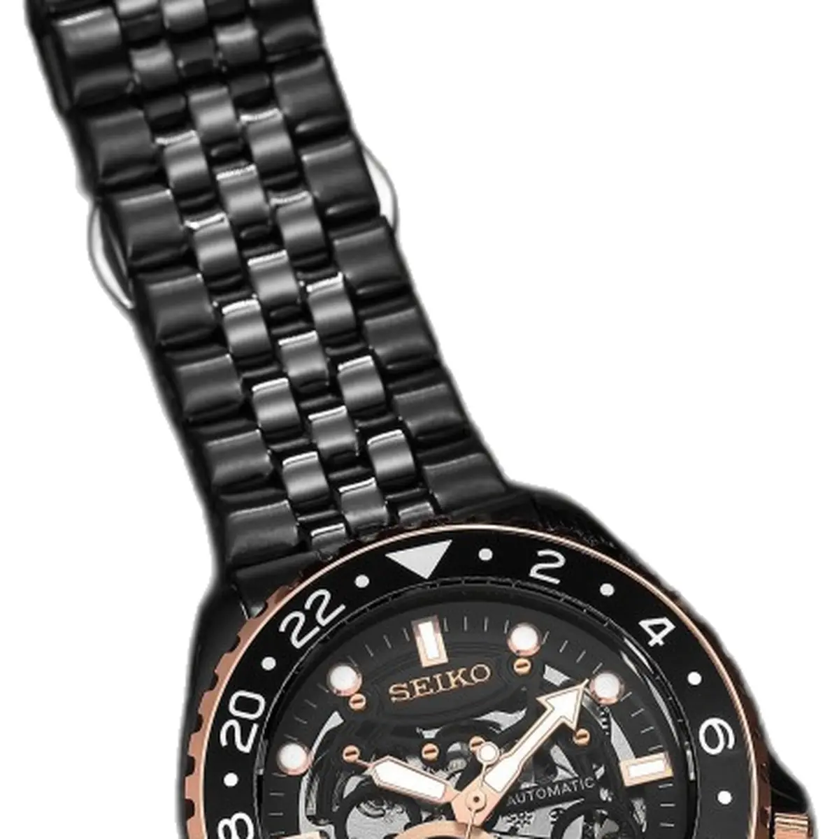 Seiko Automatic Black Copper - dial close-up
