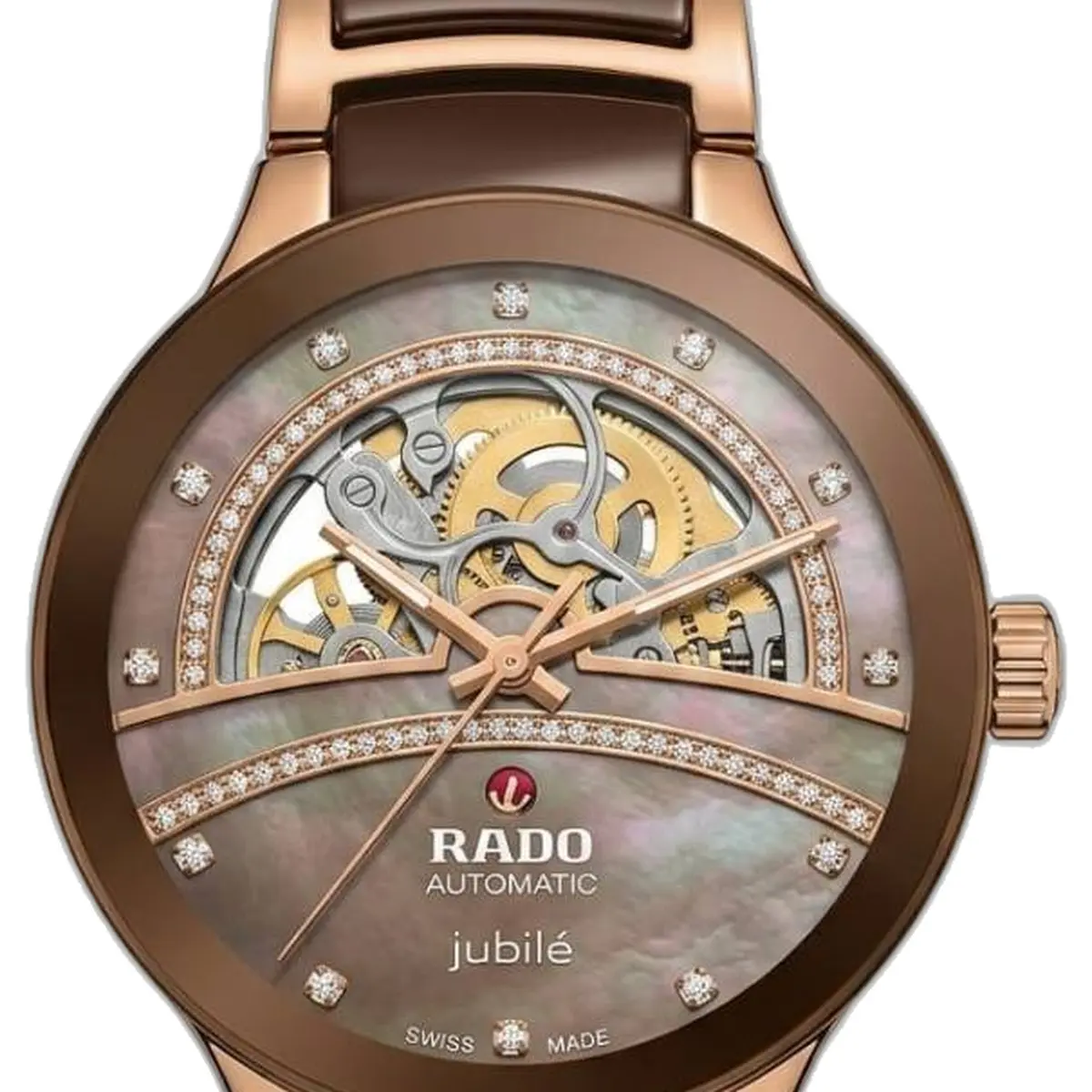 Rado Centrix Automatic Diamonds Open Heart - dial close-up