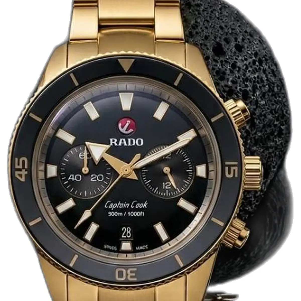 Rado Captain Cook Chronograph - dial close-up