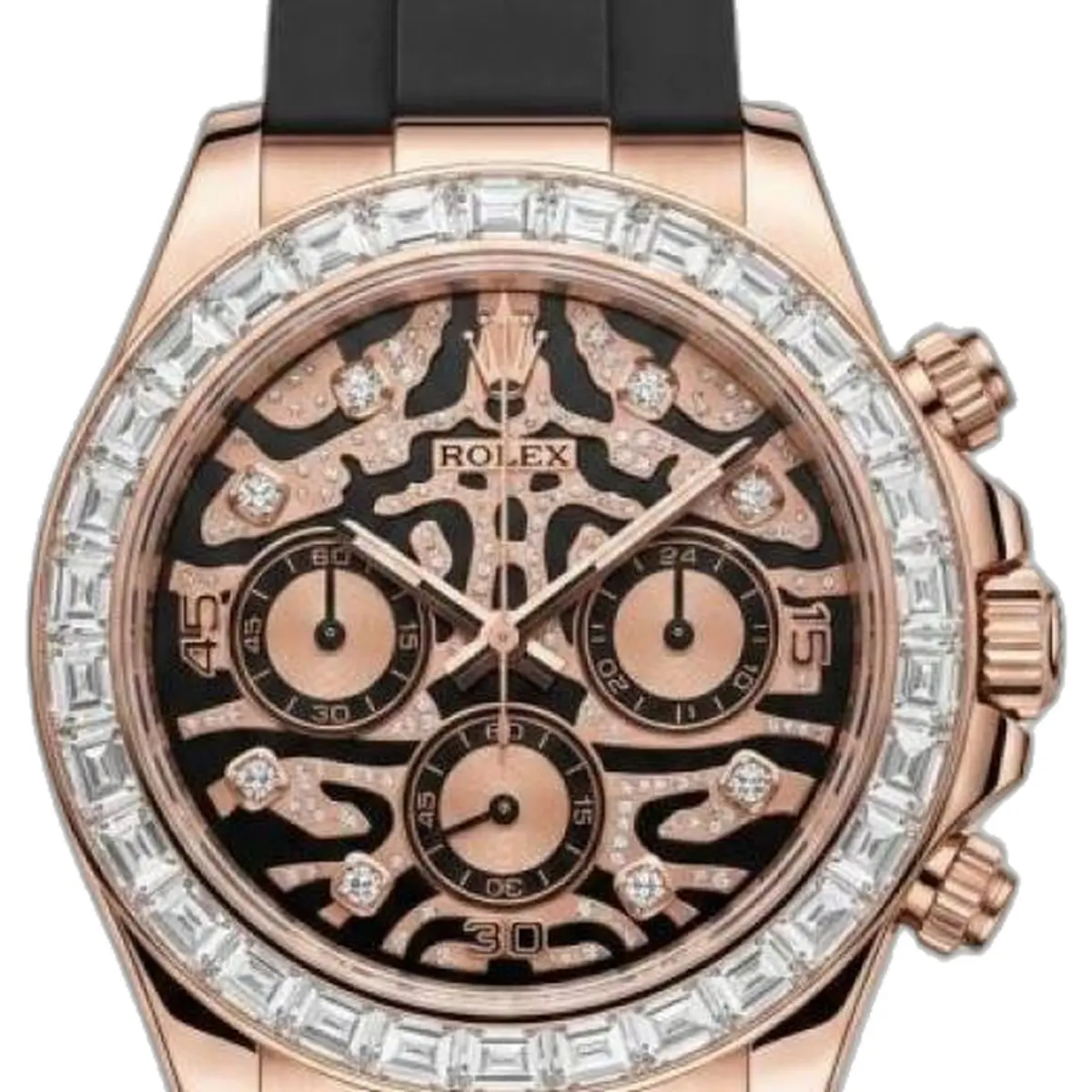 Rolex Daytona Oysterflex Eye Of Tiger Copper - dial close-up