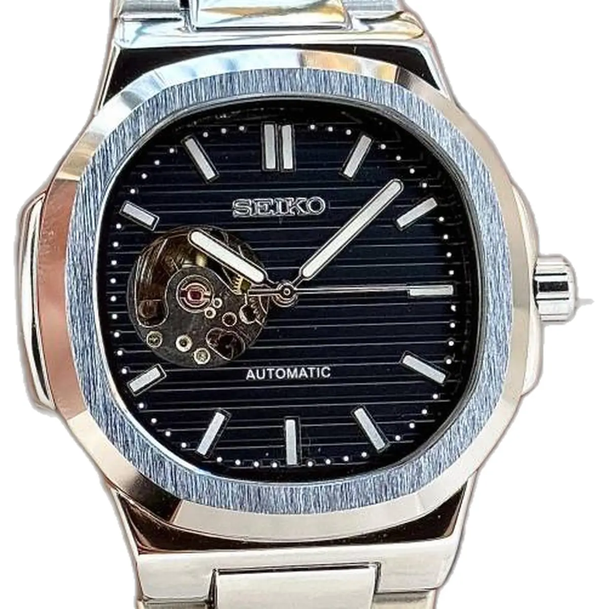 Seiko Nautiko Open-Heart - dial close-up