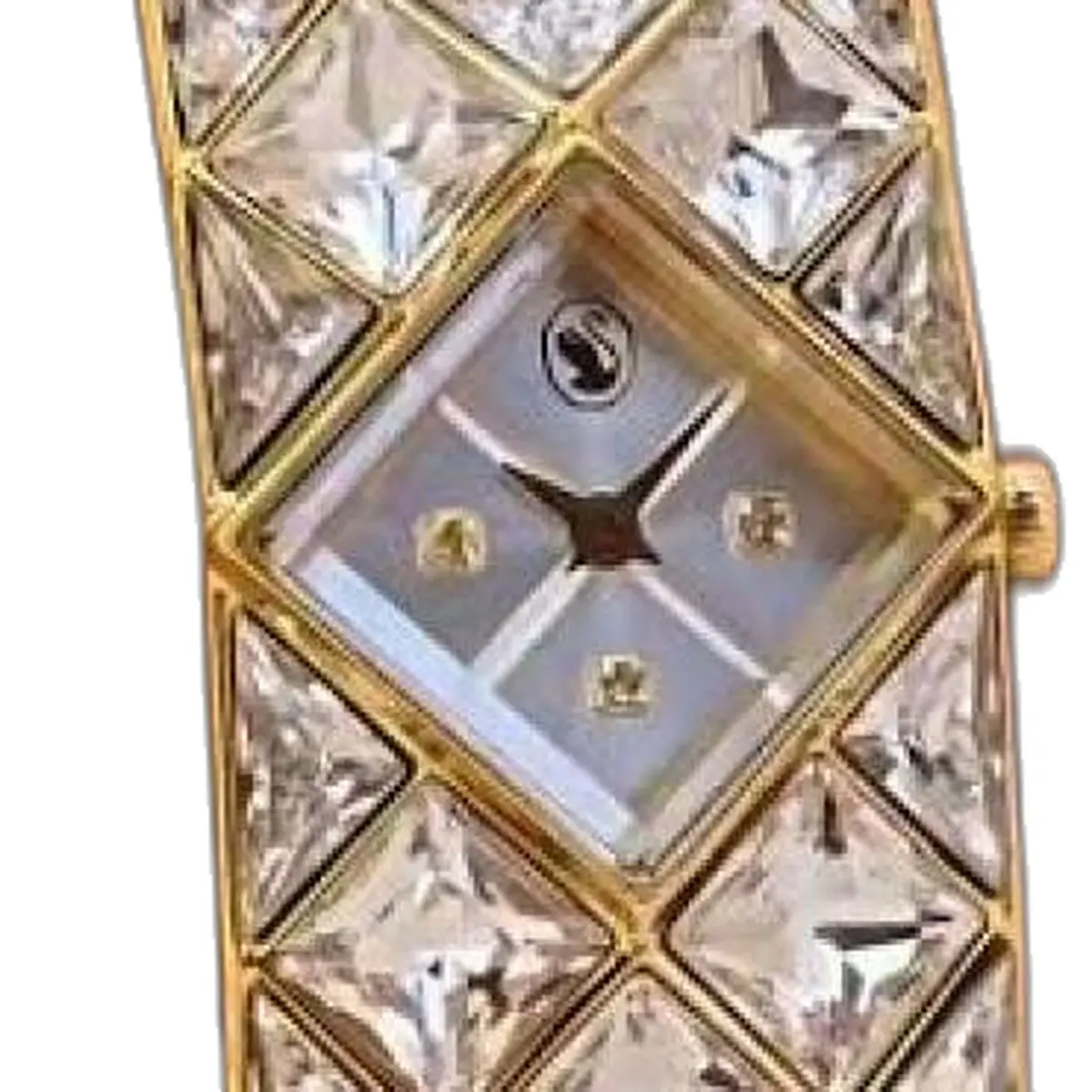 Swarvosk Gold White For Her 983 - dial close-up