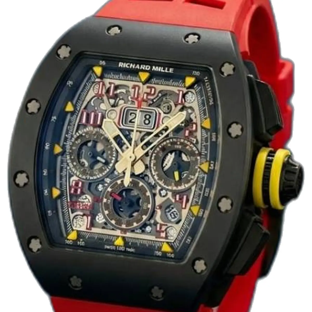 Richard Mille RM 50-03 Tourbillon Red-Black - dial close-up