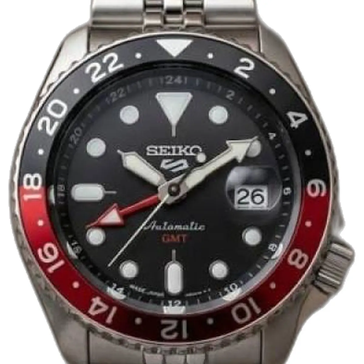 Seiko GMT Quartz 094 - dial close-up