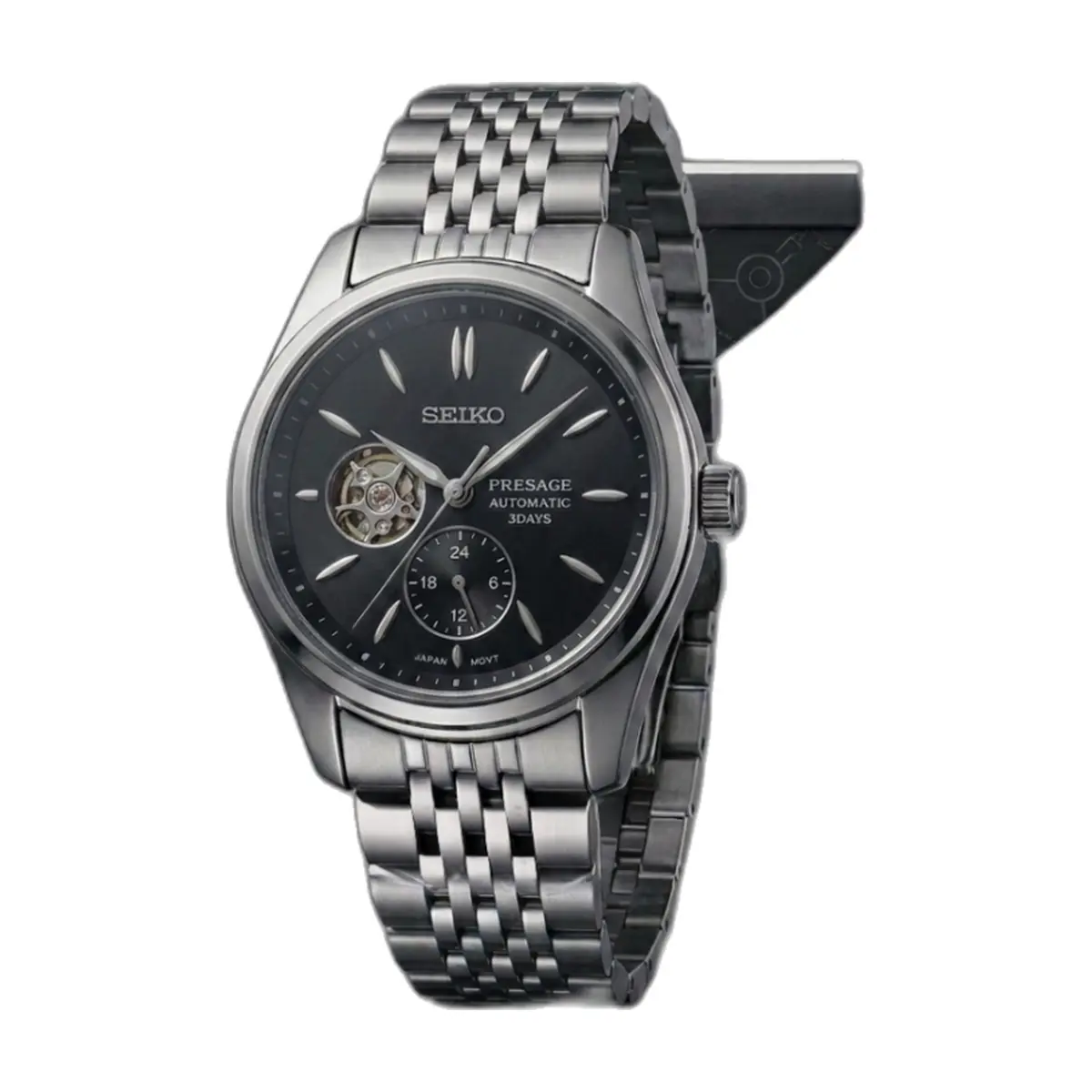 Seiko presage SPB471 Automatic silver Black - another view