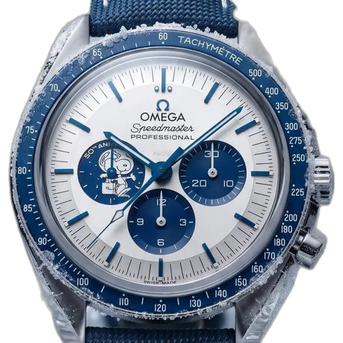 Omega Speedmaster Silver Snoopy - dial close-up
