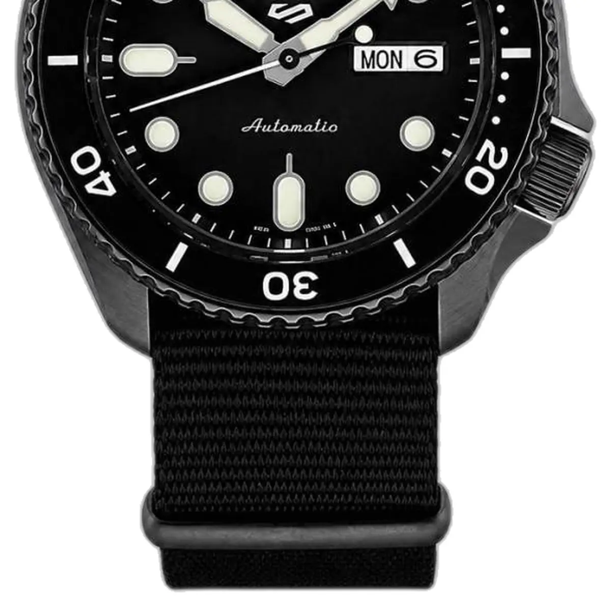 Seiko 5 Sports SRPD79K1 Black - strap